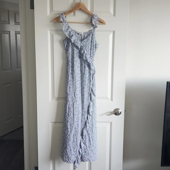 Madewell maxi dress light blue size 00 - Picture 3 of 10